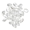 Platta akrylpärlor med en look av sötvattenspärlor 10x8 mm 30 st