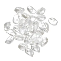 Platta akrylpärlor med en look av sötvattenspärlor 10x8 mm 30 st