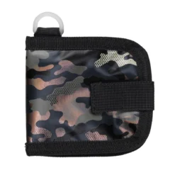 Plånbok Cool, en tuff liten börs med metallic kamouflage-motiv, 11,5×10 cm