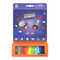 Plus-Plus aktivitets-kit Space – 125 bitar, mönsterblock + praktisk förpackning!