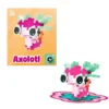 Plus-Plus Pets Adoring Axolotl, kit med 39 bitar som blir en rosa axolotl!