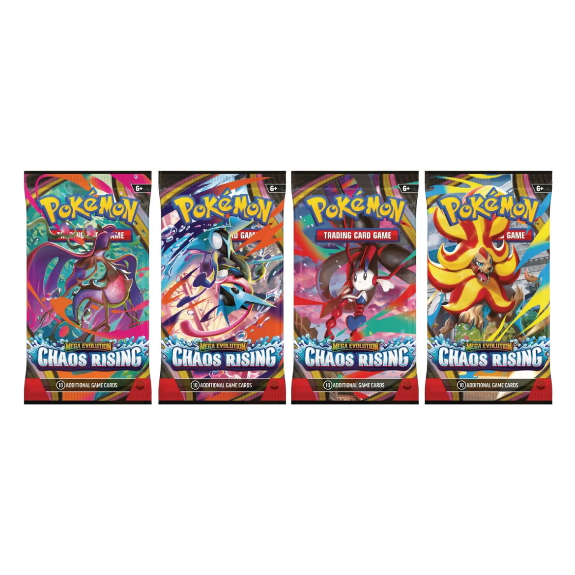 Pokémon TCG Mega Evolution Chaos Rising – OBS! Priset avser endast ETT boosterpack (10 kort)