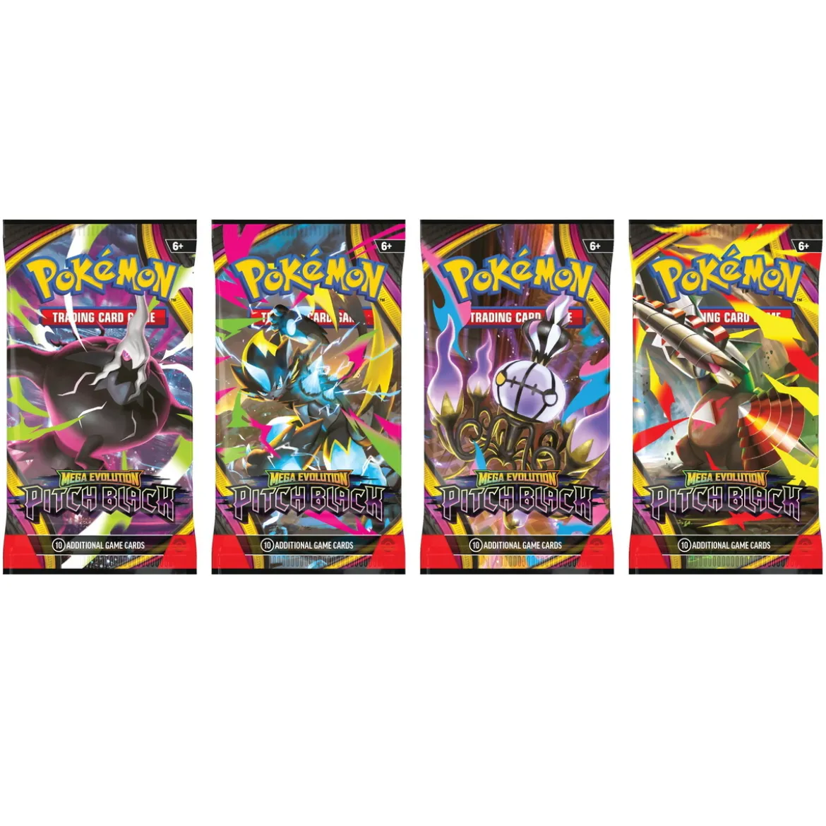Pokémon TCG Mega Evolution Pitch Black – OBS! Priset avser endast ETT boosterpack (10 kort)
