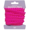 Pompom-band dekorband cerise, 4 m långt och 10 mm brett