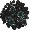 Pom Pom mix svarta & svarta med glitter! Ø8-30 mm, 150 st.