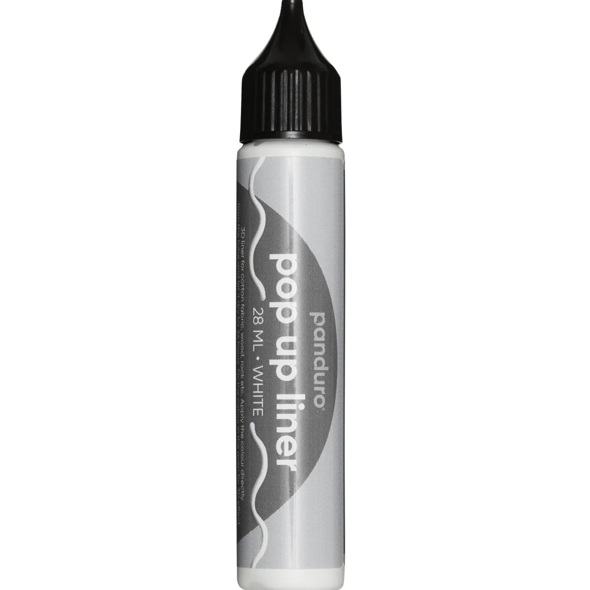 Pop Up Liner 28 ml vit – skriv & rita med fixerbar gummimassa