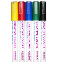 Porslinspennor 5-pack Basfärg