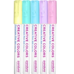 Porslinspennor 5-pack Pastel
