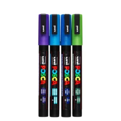 Posca PC3MLx4 glitter kall mix