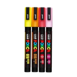 Posca PC3MLx4 glitter varm mix