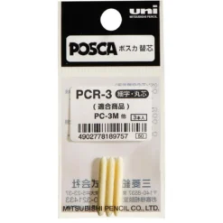 Posca replacement nibs PCR-3M, 3 st nya spetsar / extraspetsar till Posca PCR-3M