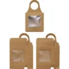 Presentaskar att hänga på flaskor, 3-pack, 9×9×3 cm
