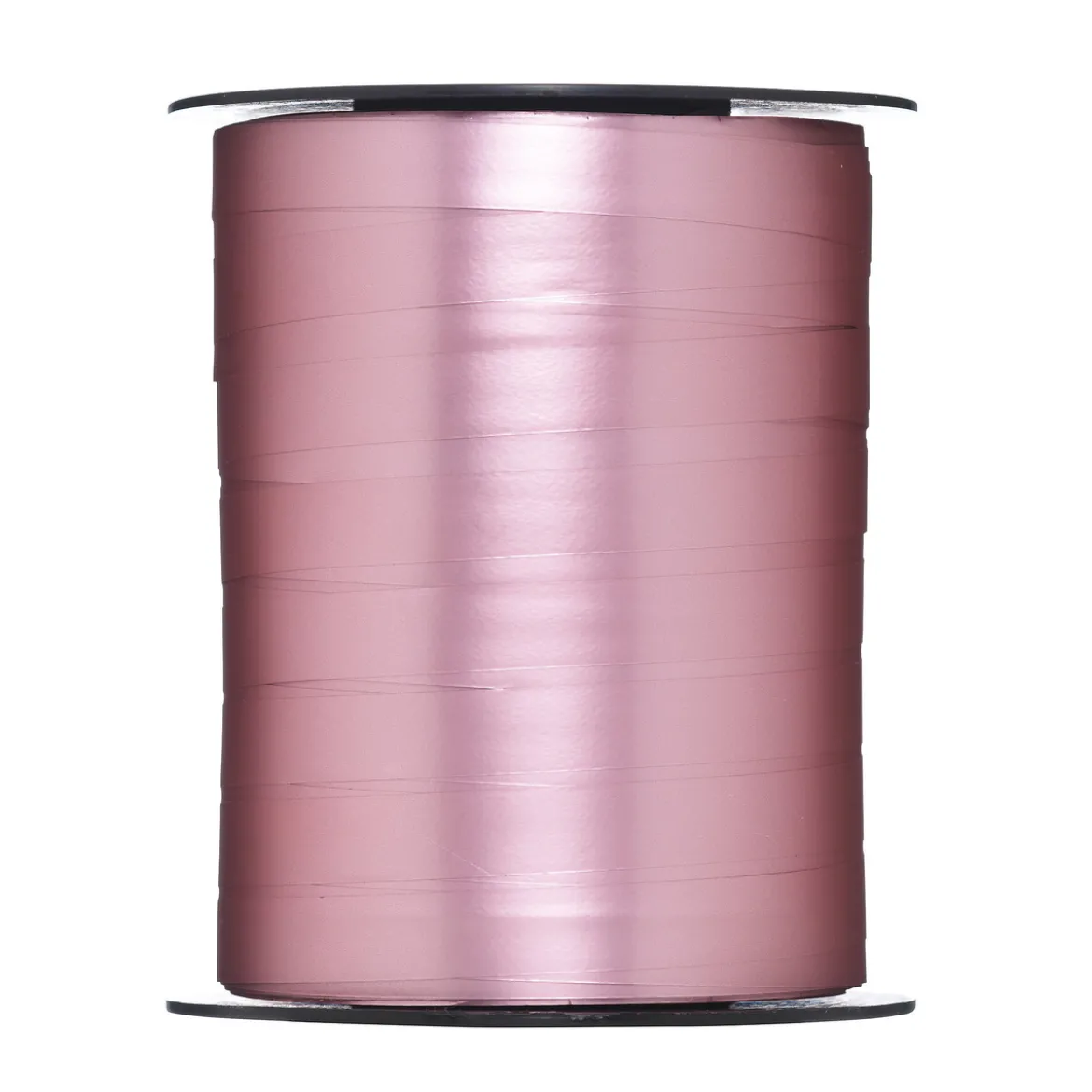 Presentband 200 meter på rulle, 1 cm bred – metallic rosa