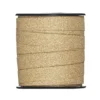 Presentband 25 meter på rulle, 1 cm brett – glitter guld