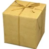 Presentpapper 10 meters rulle, 57 cm bred – guld