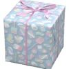 Presentpapper på rulle 10 m × 57 cm – lekfullt med marshmallows & skumgodis!