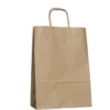 Presentpåse naturfärgad 5-pack, av papper 22×31×10 cm