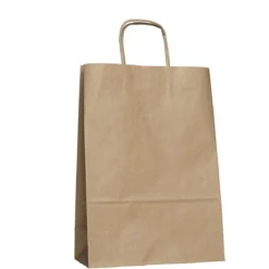 Presentpåse naturfärgad 5-pack, av papper 22×31×10 cm