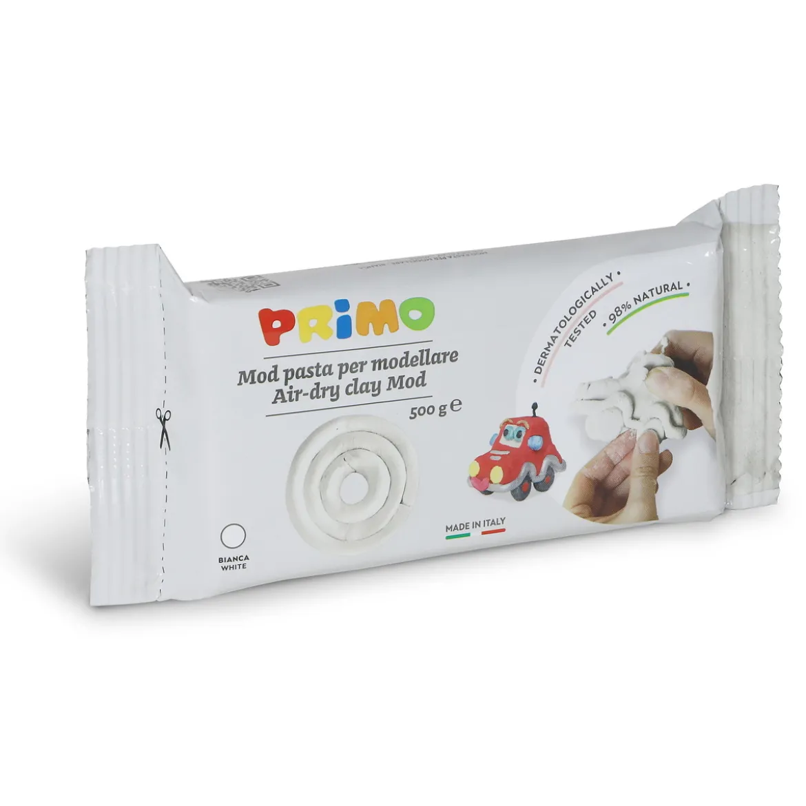 Primo lufttorkande lera, vit 500 g