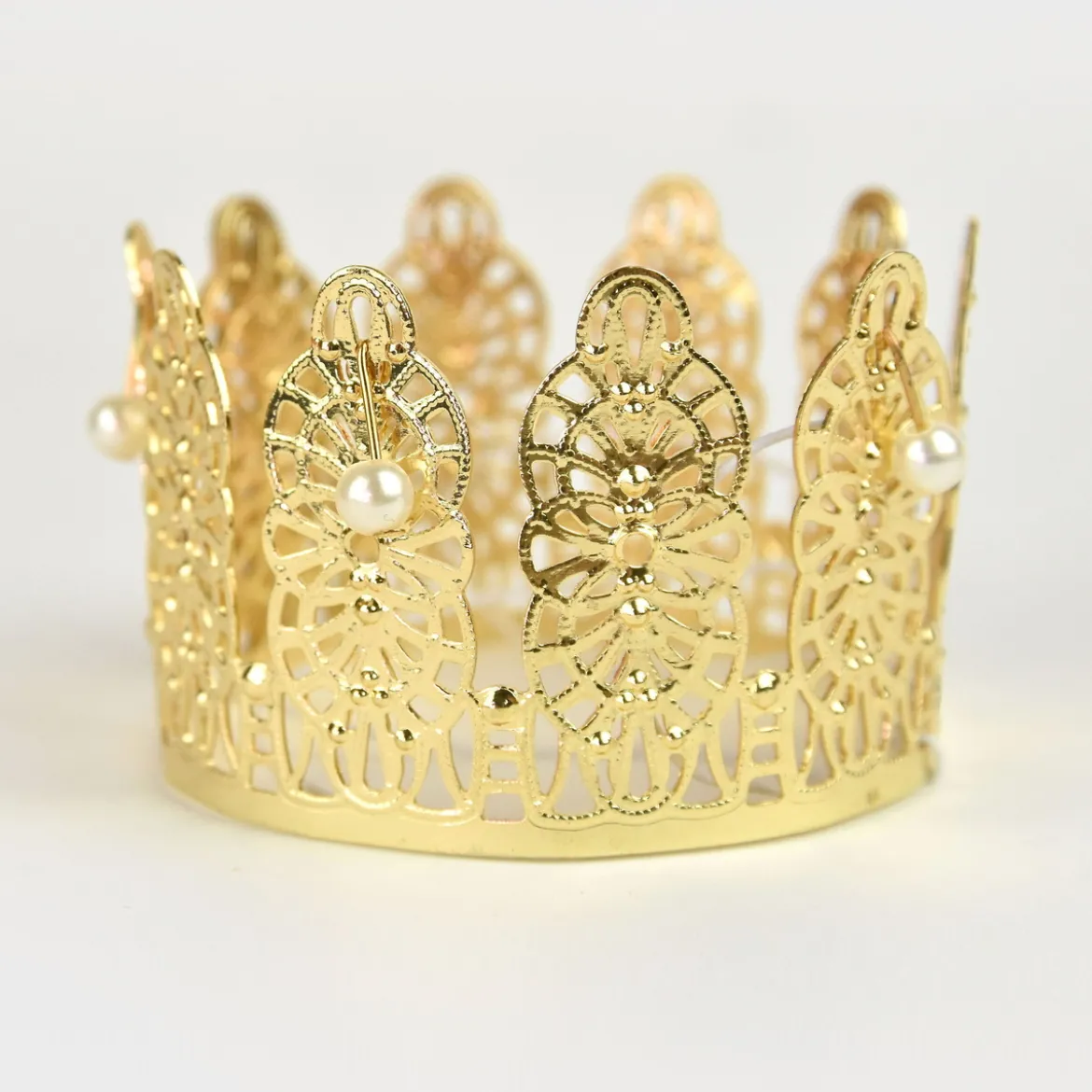 Prinsesskrona i guldmetall