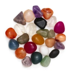 Pärlmix sten färgmix slipade
