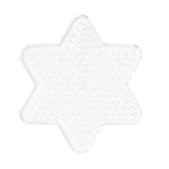 Pärlplatta Midi liten stjärna, 9,6×8,7 cm – för våra rörpärlor som är Ø5 mm