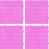 Pärlplatta Midi 4-pack rosa kvadrater, byggbara, 15×15 cm – för våra rörpärlor som är Ø5 mm