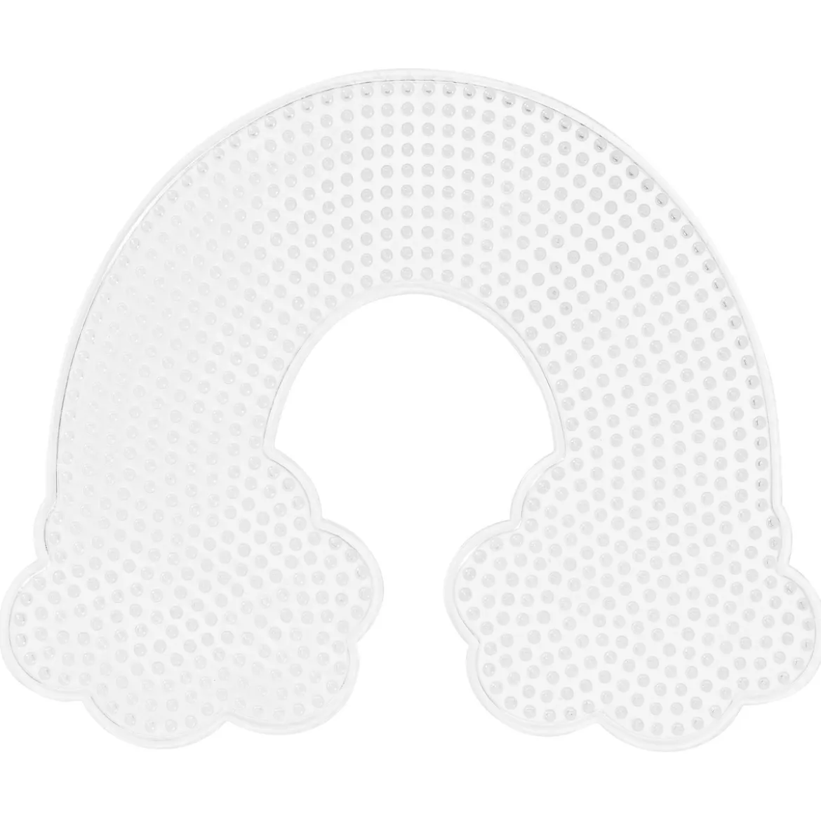 Pärlplatta Midi regnbåge med moln, 20×16,5 cm – för våra rörpärlor som är Ø5 mm