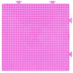Pärlplatta Midi rosa kvadrat, byggbar, 15×15 cm – för våra rörpärlor som är Ø5 mm
