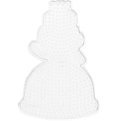 Pärlplatta Midi stor prinsessa, 10,5×15,5 cm – för våra rörpärlor som är Ø5 mm