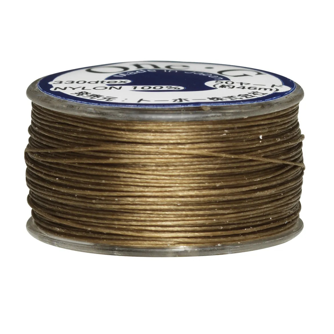 Pärltråd TOHO guld, 46 meter – 0,2 millimeter i diameter