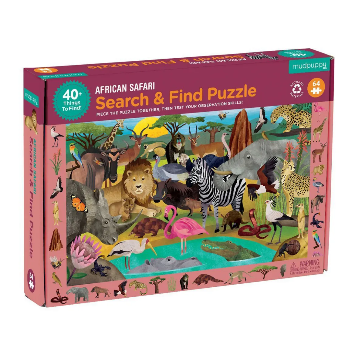 Pussel - Sök & finn safari