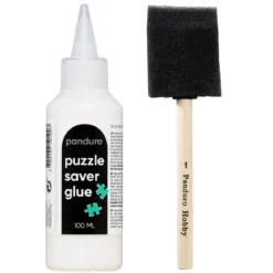 Puzzle Saver Set, 100 ml pussellim + skumgummipensel 50 mm