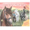 Pysselbok Create your happy horses, massor av hästar! 30×24,5 cm, 24 sidor och +420 stickers