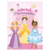 Pysselbok stickers – Prinsessor. 21×28 cm, 8 färgglada motiv + 4 sidor stickers