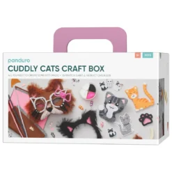 Pyssellåda Cuddly Cats, en låda fylld med pyssel och söta katt-saker!