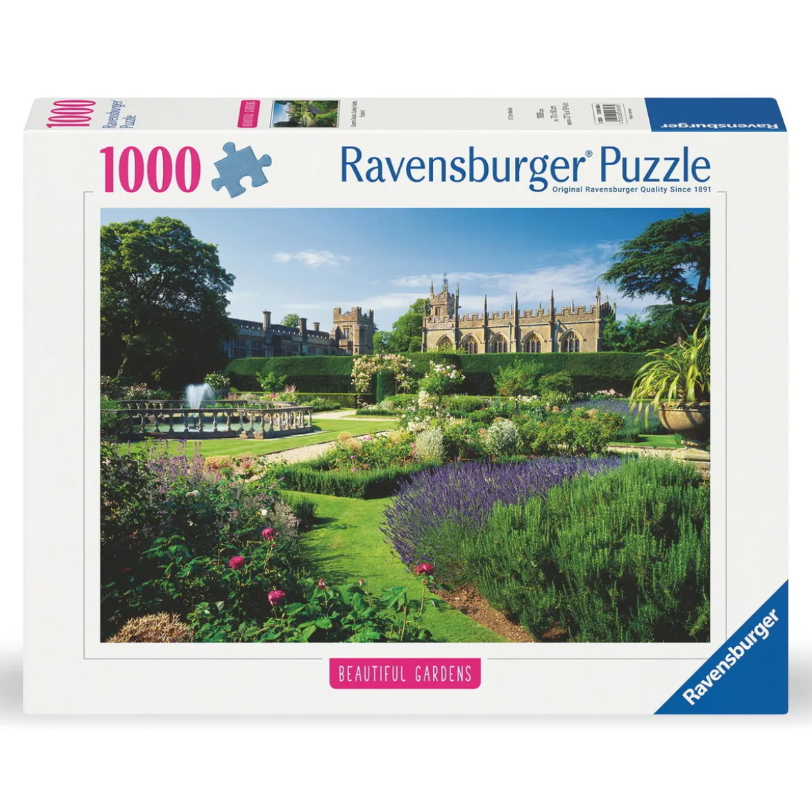 Ravensburger pussel – Beautiful Gardens Sudeley. 1000 bitar, 70×50 cm.