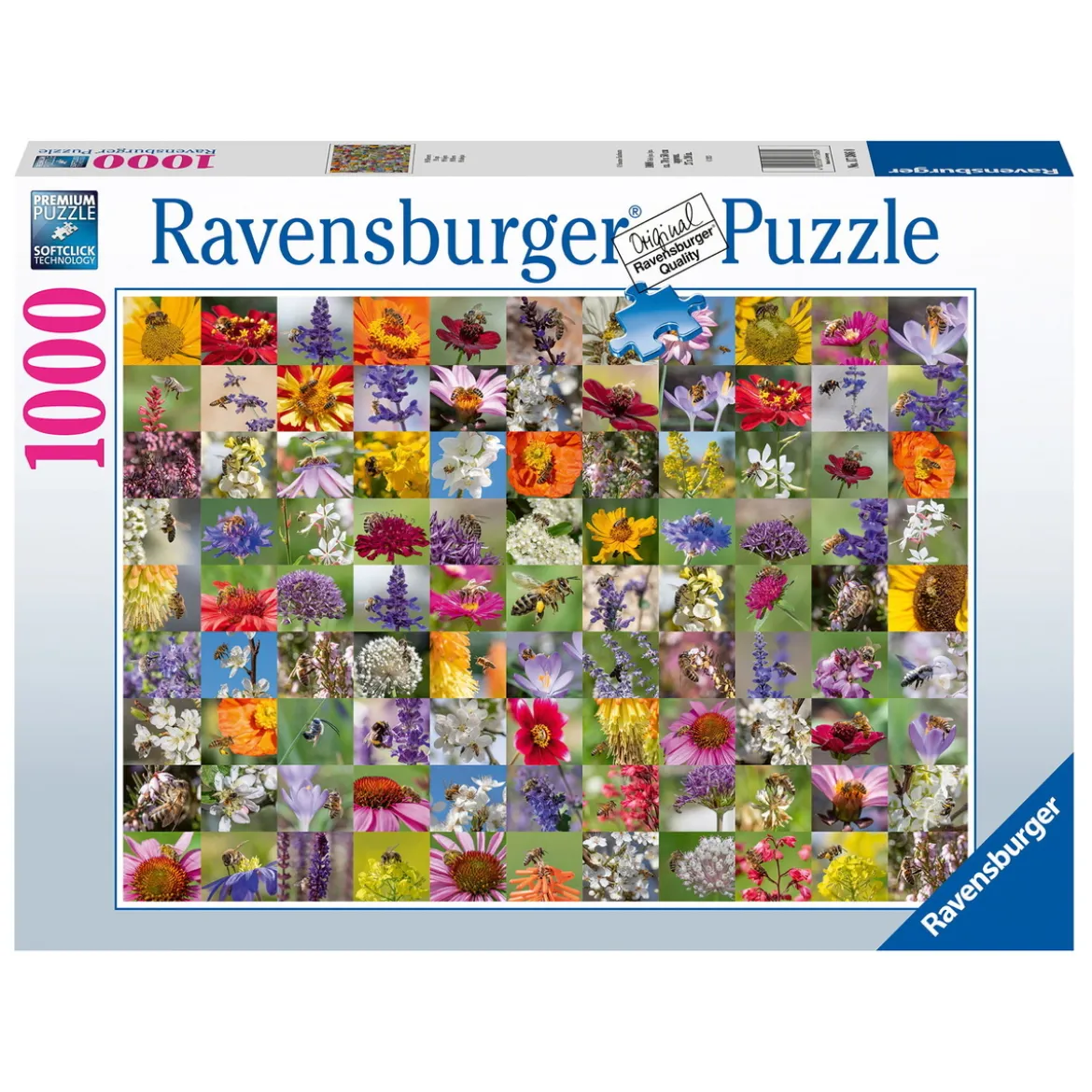 Ravensburger pussel – Bee Collage. 1000 bitar, 70×50 cm.