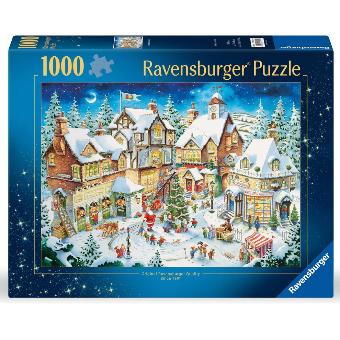 Ravensburger pussel – Christmas Village, 1000 bitar, 70×50 cm