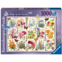 Ravensburger pussel – Cottage Garden Favourites. 1000 bitar, 70×50 cm.