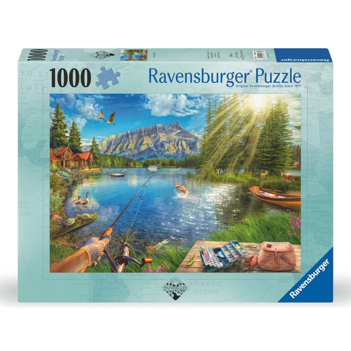 Ravensburger pussel – Life At The Lake. 1000 bitar, 70×50 cm.