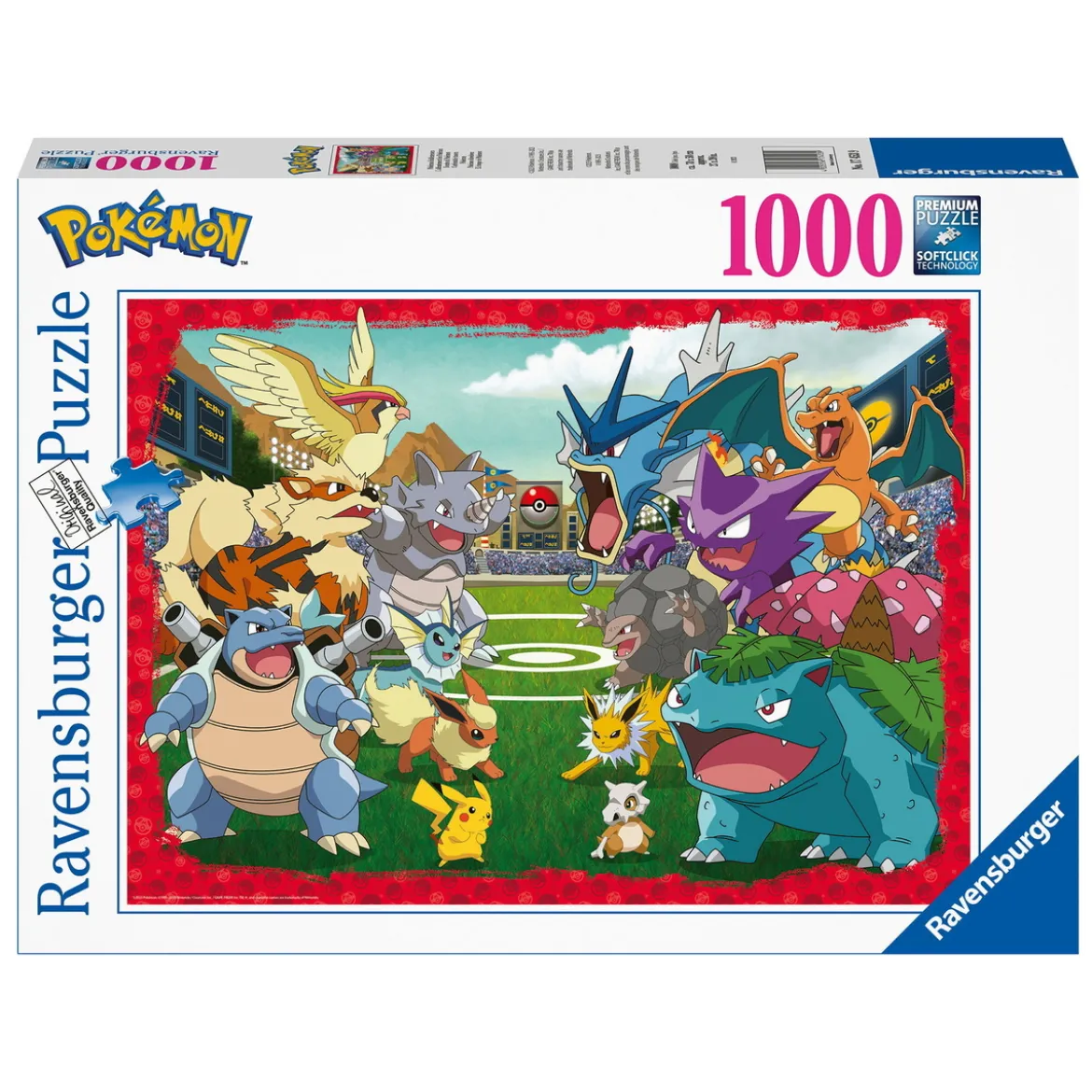 Ravensburger pussel – Pokémon Showdown. 1000 bitar, 70×50 cm.