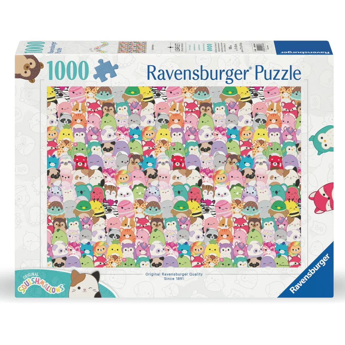 Ravensburger pussel – Squishmallows Collage. 1000 bitar, 70×50 cm.