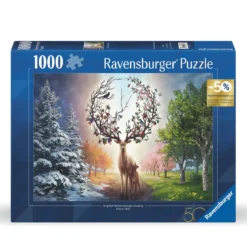 Ravensburger pussel – The Magic Deer And The Four Seasons. 1000 bitar, 70×50 cm.