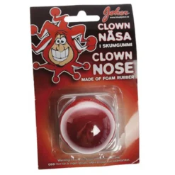 Röd clownnäsa av skumgummi Ø5 cm