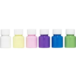 Ready Mix Tempera, hobbyfärg för barn, 6×30 ml i pastellfärger
