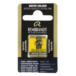 Rembrandt akvarellfärg halvkopp – Cadmium Yellow 209