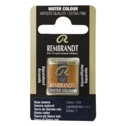 Rembrandt akvarellfärg halvkopp – Raw Sienna 234