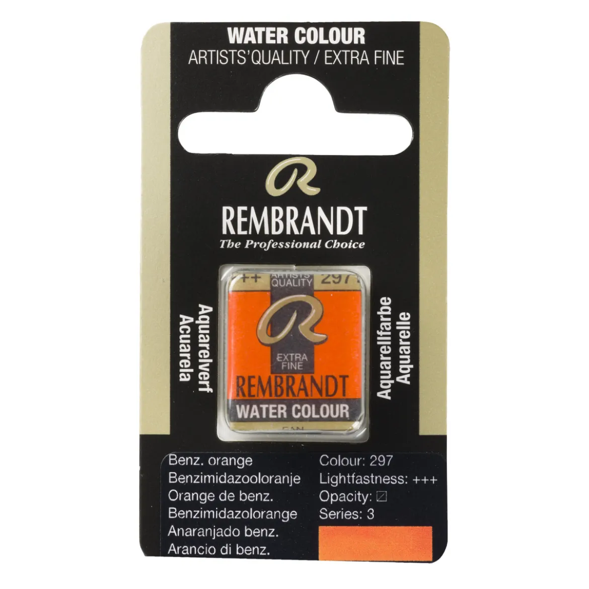 Rembrandt akvarellfärg halvkopp – Cadmium Red 305