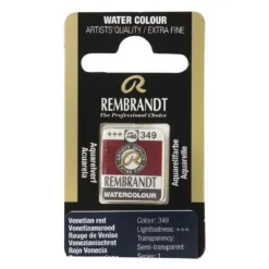 Rembrandt akvarellfärg halvkopp – Venetian Red 349